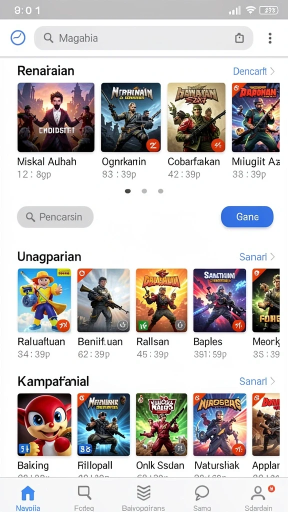 Screenshot memperlihatkan antarmuka pengguna yang sederhana dan intuitif.