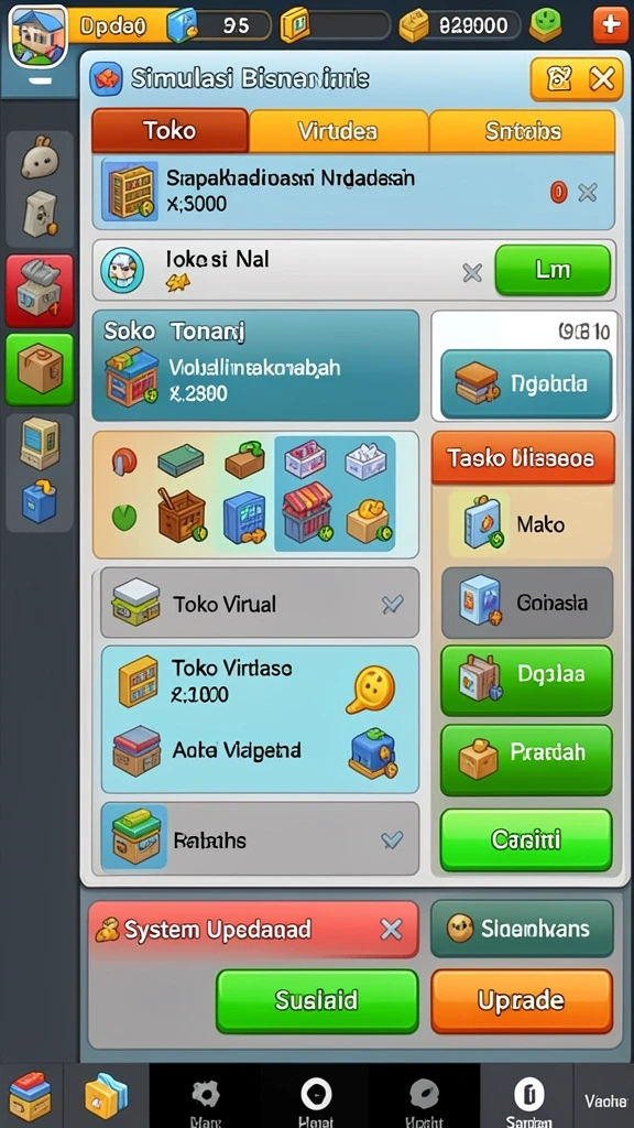 Tampilan menu utama yang menarik dan intuitif.