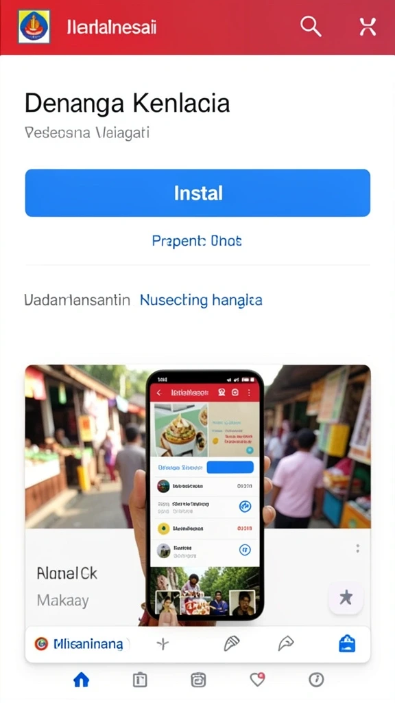 Tampilan menu utama yang menarik dan mudah digunakan.