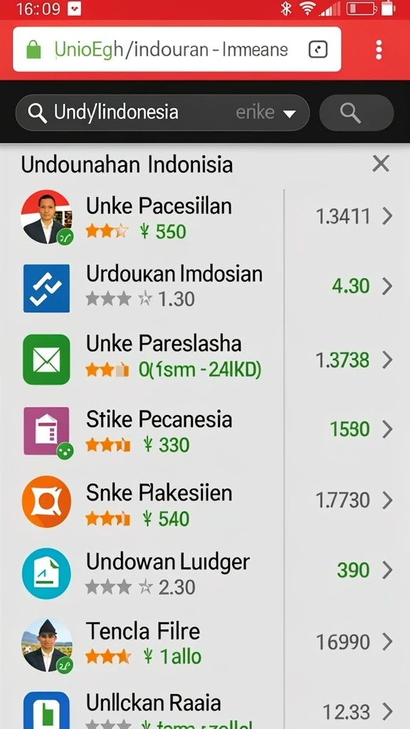 Tampilan antarmuka yang user-friendly.