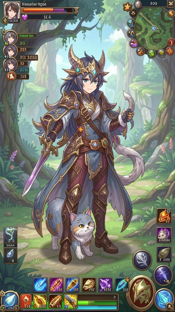 Tampilan awal game yang menarik dan penuh warna.