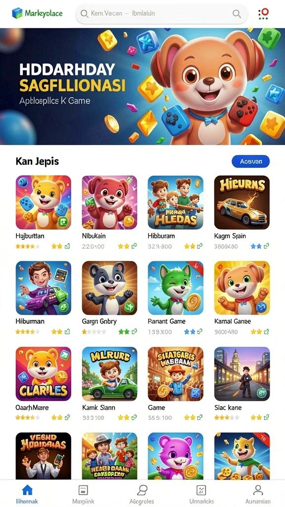 Menu karakter yang dapat dipilih sesuai preferensi.