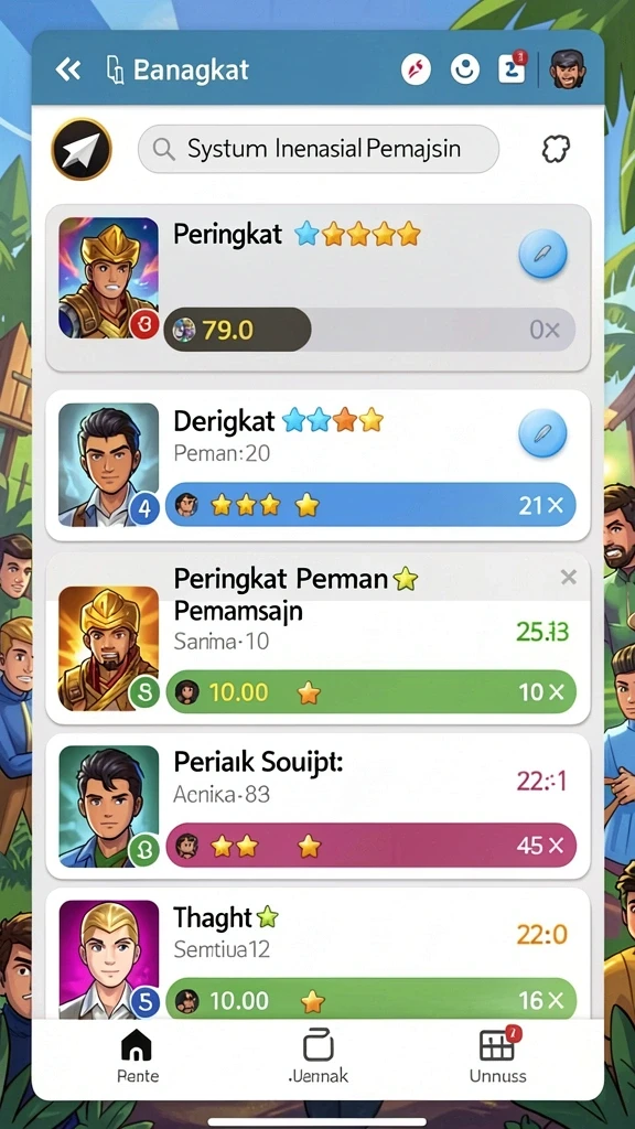 Beragam pilihan permainan seru dan menantang.