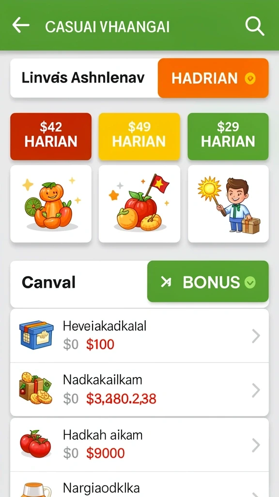 Bonus menarik yang membuat permainan semakin mengasyikkan.