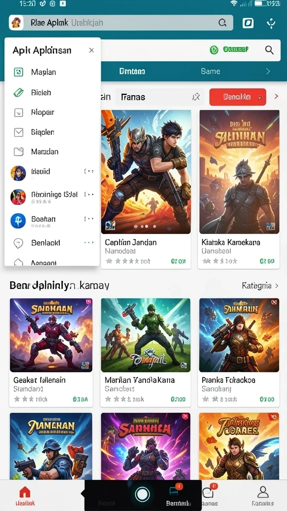 Tangkapan layar menampilkan sistem crafting yang inovatif.