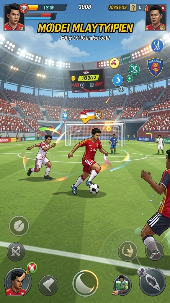 Pengguna dapat bersaing dalam mode multiplayer.