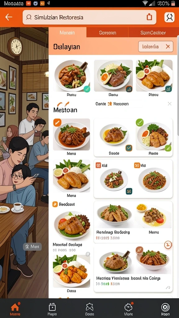 Pengaturan menampilkan karakter dalam aksi yang mendebarkan.