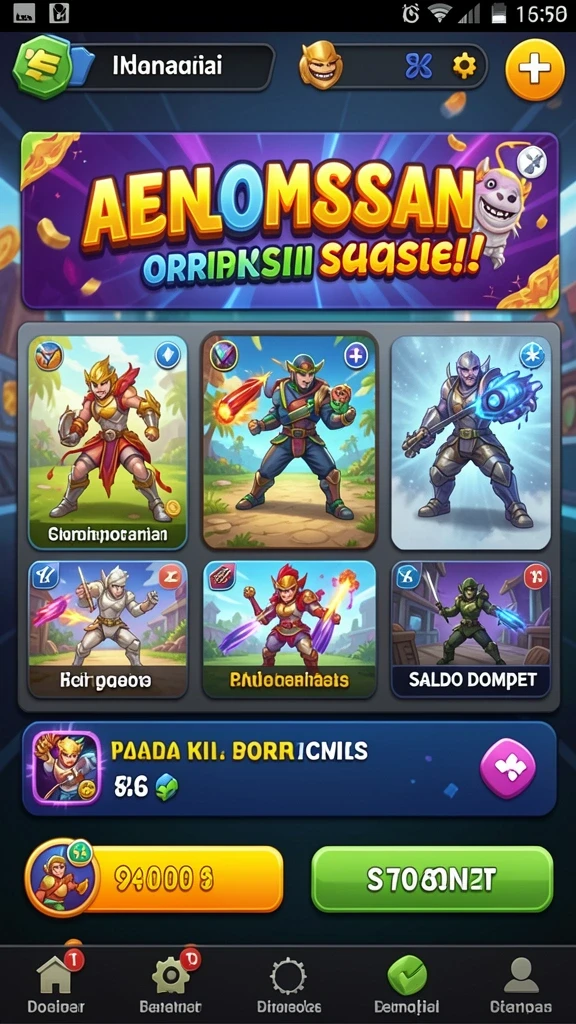 Gameplay seru dengan berbagai tantangan yang menanti.