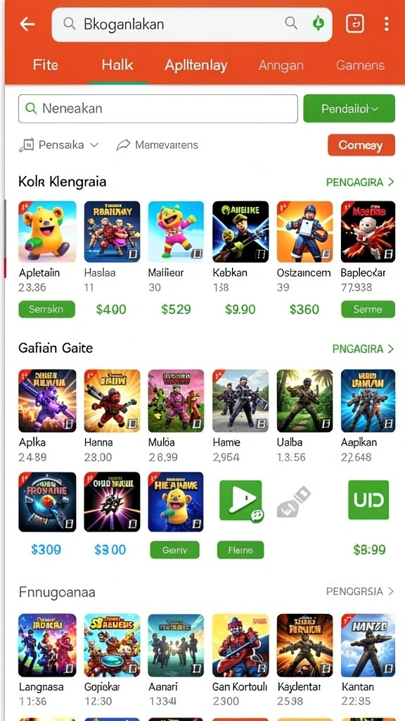 Tangkapan layar memperlihatkan antarmuka multiplayer yang interaktif.