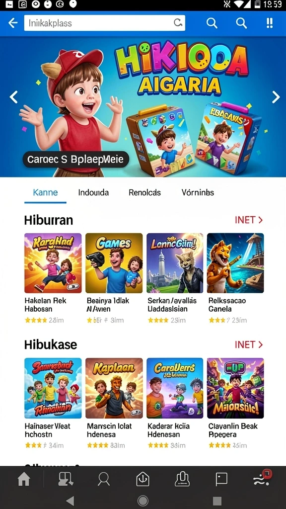 Berinteraksi dengan teman di mode multiplayer LNTERWIN.