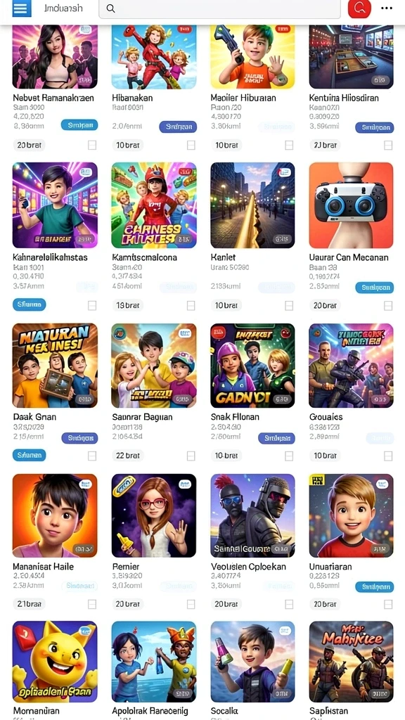 Screenshot level yang penuh tantangan.