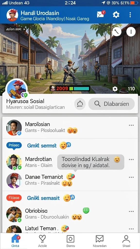 Tampilan awal yang memukau dan bersih.