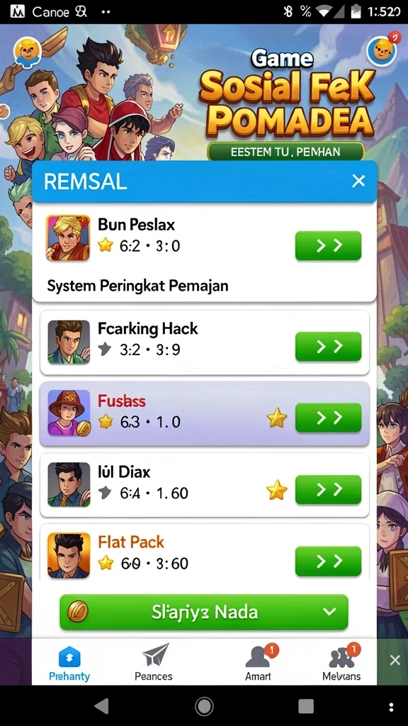 Screenshot menampilkan fitur bonus harian yang menarik.