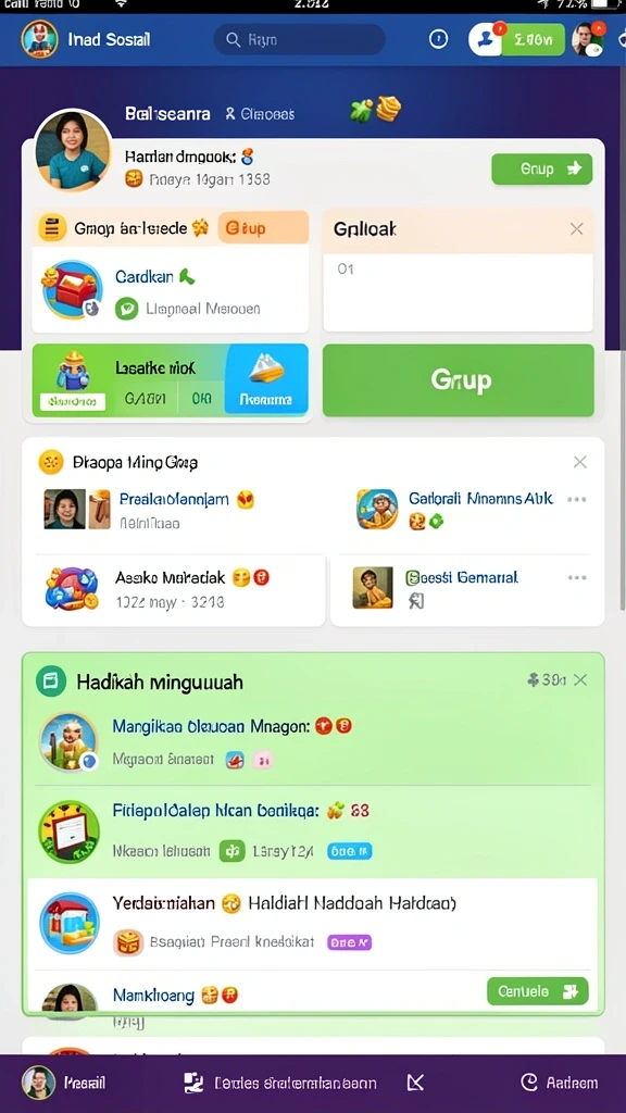 Tampilan awal aplikasi yang menarik dan intuitif.