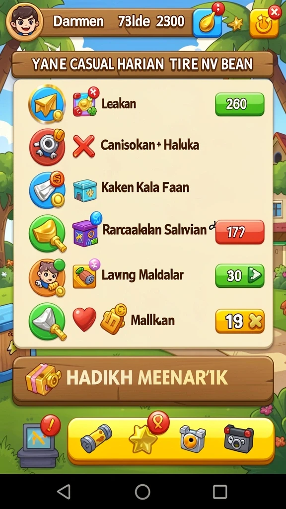 Momen seru saat bertarung di level menantang.