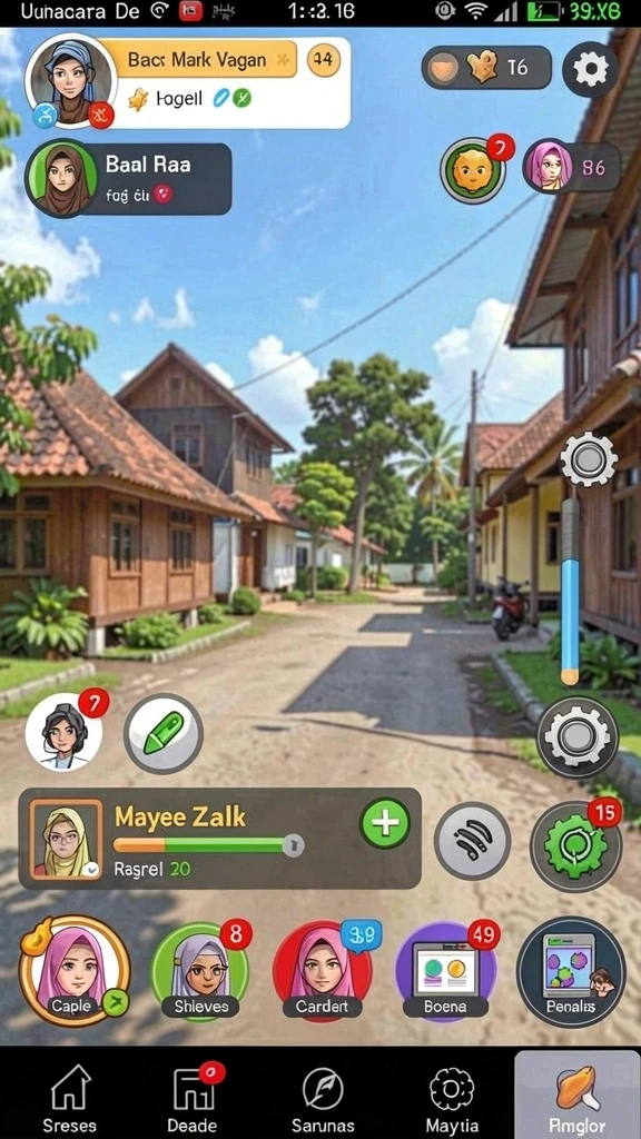 Keseruan bermain bersama teman-teman.