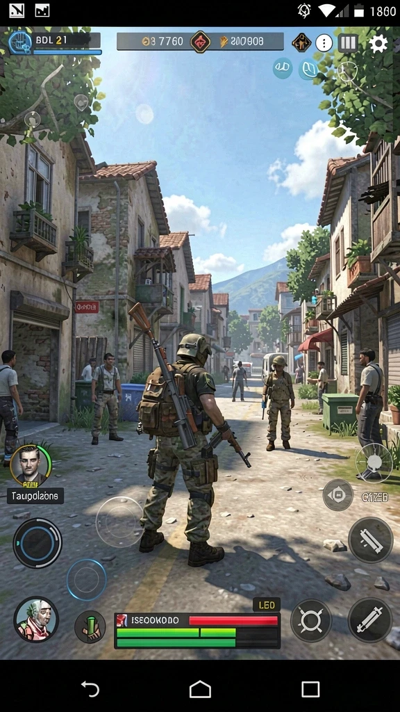 Screenshot menampilkan mode multiplayer saat bermain dengan teman.