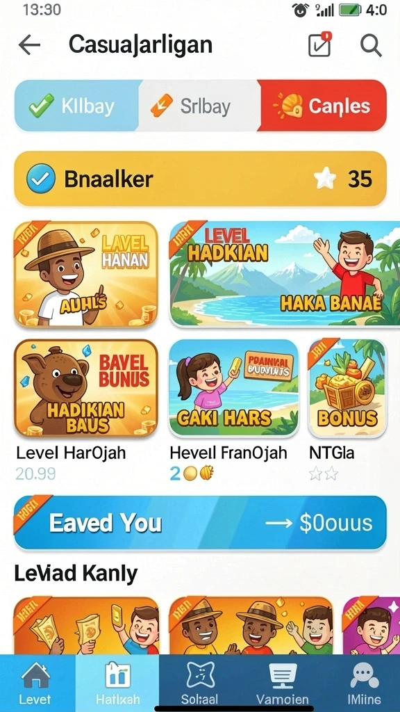 Mode permainan baru yang menantang dan seru.