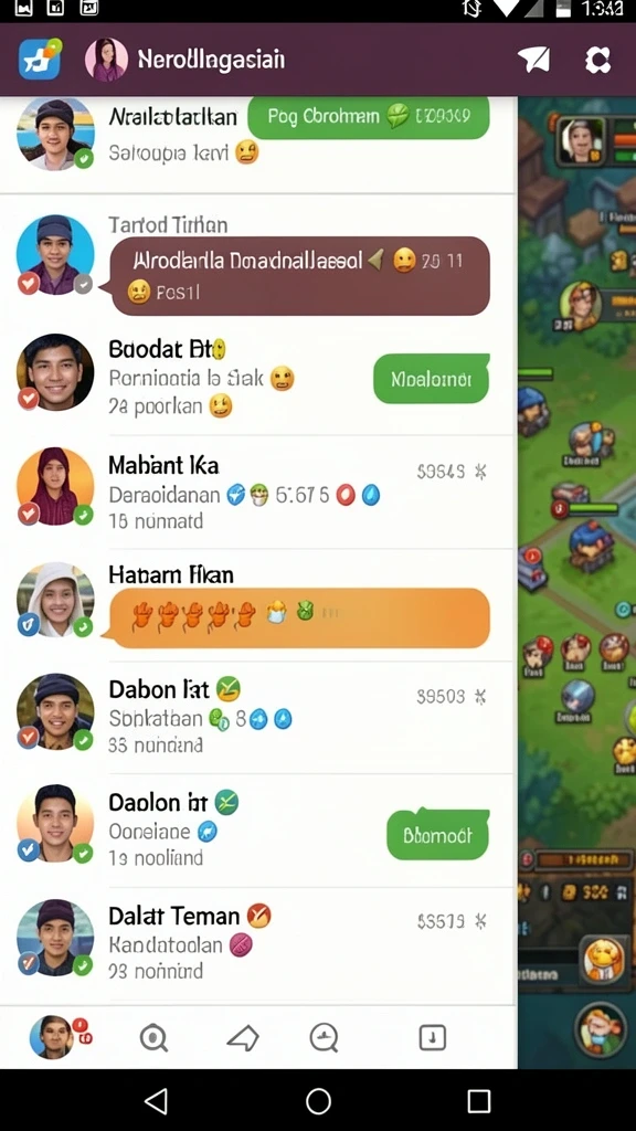 Tangkapan layar menampilkan petualangan seru karakter utama.