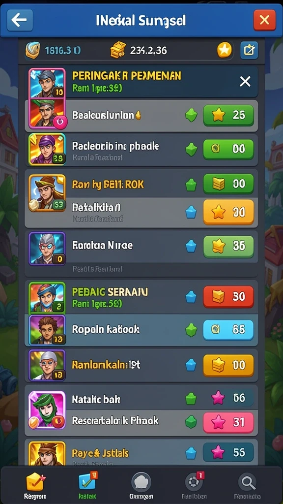 Tampilan awal yang menarik dan interaktif.