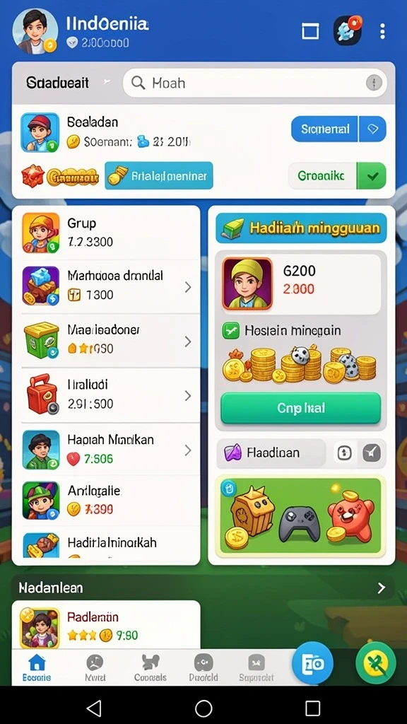 Tampilan antarmuka yang user-friendly.