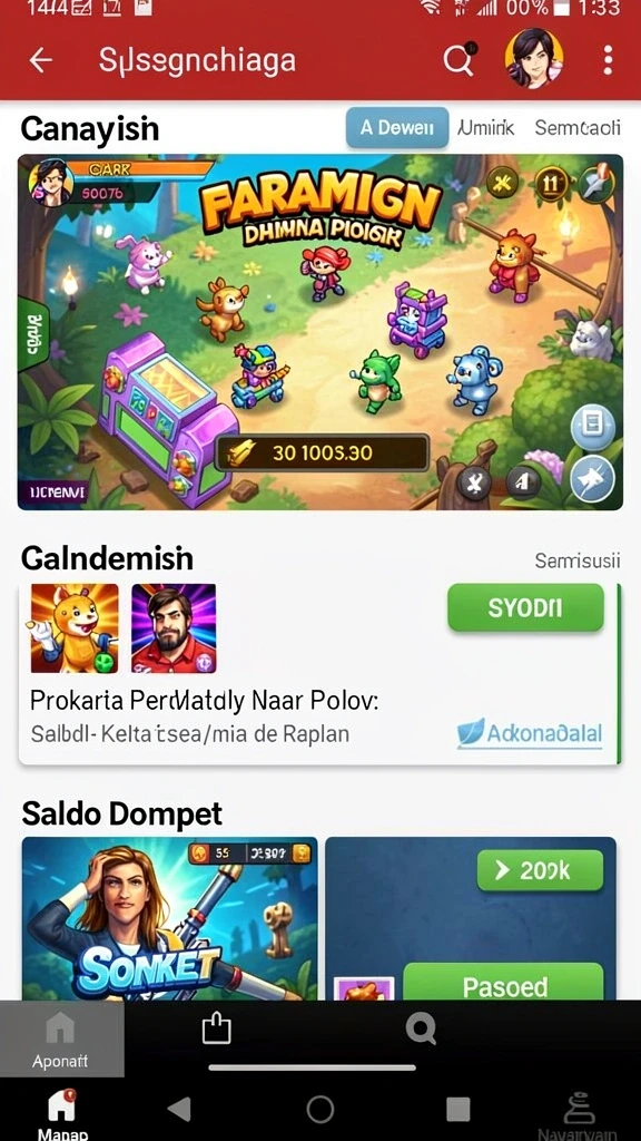 Fitur turnamen yang memicu kompetisi seru antar pemain.